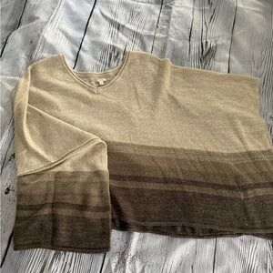 Sonoma Light Brown Knit Pullover
>>Short Poncho